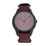 Calvin Klein Tone Maroon Dial Maroon NATO Strap Watch for Men - K7K514UP