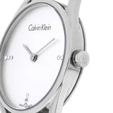 Calvin Klein Dainty Diamonds Silver Dial Sliver Steel Strap Watch for Women - K7L2314T