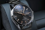 Tag Heuer Carrera Day Date Black Dial Silver Steel Strap Watch for Men - WBN2013.BA0640