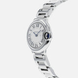 Cartier Ballon Bleu De Cartier White Dial Silver Steel Strap Watch for Women - W69010Z4