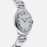 Cartier Ballon Bleu De Cartier Silver Dial Silver Steel Strap Watch for Women - W69011Z4