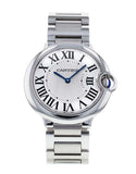 Cartier Ballon Bleu De Cartier Silver Dial Silver Steel Strap Watch for Women - W69011Z4