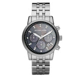 Michael Kors Jet Set Chronograph Blue Dial Silver Steel Strap Watch for Women - MK5021