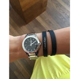 Calvin Klein City Black Dial Silver Steel Strap Watch for Men - K7Q21141