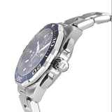 Tag Heuer Aquaracer Calibre 16 43mm Blue Dial Silver Steel Strap Watch untuk Pria - CAY211B.BA0927