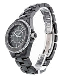 Chanel J12 Quartz Ceramic Black Dial Black Steel Strap Watch for Women - J12 H0682