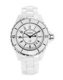 Chanel J12 Ceramic White Dial White Steel Strap Watch for Women - J12 H0968