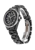 Chanel J12 Quartz Diamonds Black Dial Black Steel Strap Watch for Women - J12 H1625