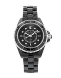 Chanel J12 Diamonds Black Dial Black Steel Strap Watch for Women - J12 H2569