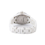 Chanel J12 Quartz Diamonds White Dial White Steel Strap Watch for Women - J12 H5703