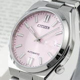 Citizen x Pantone Dreamy Pink Dial Silver Steel Strap Watch For Men - NJ0158-89X