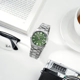 Citizen x Pantone Automatic Peaceful Green Dial Silver Steel Strap Watch For Men - NJ0158-89Z