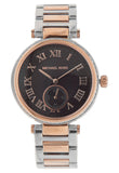 Michael Kors Skylar Black Dial Two Tone Steel Strap Watch for Women - MK5957