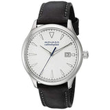 Movado Heritage Calendoplan White Dial Black Leather Strap Watch for Men - 3650002