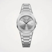 D1 Milano Ultra Thin Silver Dial Silver Steel Strap Watch for Women - D1-UTBL30