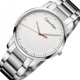 Calvin Klein City Quartz White Dial Silver Steel Strap Watch for Men - K2G2G1Z6