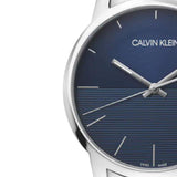 Calvin Klein City Blue Dial Silver Steel Strap Watch for Men - K2G2G14Q