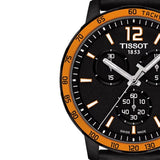 Tissot T Sport Quickster Chronograph Black Dial Black Rubber Strap Jam Tangan Untuk Pria - T095.417.36.057.01