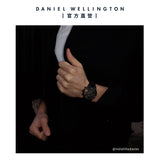 Daniel Wellington Iconic Chronograph Black Dial Black Steel Strap Watch For Men - DW00100642