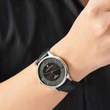Jam Tangan Pria Tissot Chemin Des Tourelles Powermatic 80 Black Dial Black Leather Strap - T099.407.16.058.00