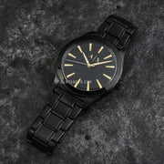 Armani Exchange Nico Analog Black Dial Black Steel Strap Watch For Men - AX7102