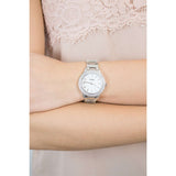 Fossil Jesse White Dial Silver Steel Strap Watch for Women - ES2362