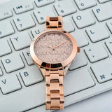 Michael Kors Slim Runway Rose Gold Dial Rose Gold Steel Strap Watch for Women - MK4658