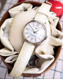 Jam Tangan Tissot Chemin Des Tourelles Powermatic 80 Lady White Dial White Leather Strap Untuk Wanita - T099.207.16.116.00