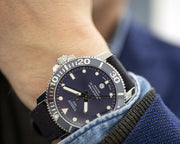 Tissot Seastar 1000 Powermatic 80 Silicium Blue Dial Blue Nylon Strap Watch For Men - T120.407.17.041.01