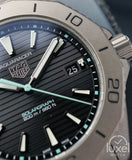 Tag Heuer Aquaracer Professional 200 Solargraph Quartz Black Dial Silver Steel Strap Watch for Men - WBP1180.BF0000