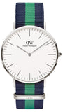 Daniel Wellington Classic Warwick White Dial Two Tone Nylon Strap Watch for Men - DW00100019