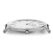 Daniel Wellington Classic Reading White Dial Black Leather Strap Watch For Men - DW00100028