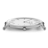 Daniel Wellington Classic Reading White Dial Black Leather Strap Watch For Men - DW00100028