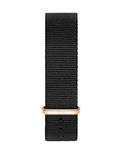 Daniel Wellington Classic Cornwall Black Dial Black NATO Strap Watch For Women - DW00100150