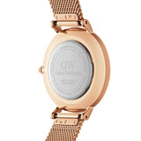 Daniel Wellington Classic Melrose Black Dial Gold Mesh Bracelet Watch For Women - DW00100161