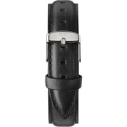 Daniel Wellington Petite Sheffield Black Dial Black Leather Strap Watch For Women - DW00100180