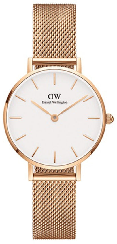 Daniel Wellington Classic Petite White Dial Rose Gold Mesh