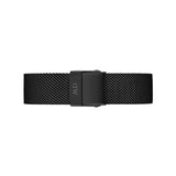 Daniel Wellington Petite Ashfield Black Dial Black Mesh Strap Watch for Women - DW00100307