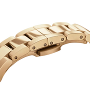 Daniel Wellington Iconic Link Unitone Gold Dial Gold Steel Strap Watch For Women - DW00100403