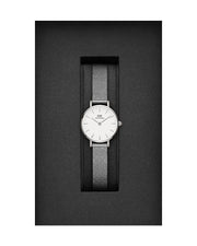 Daniel Wellington Classic Petite Sterling White Dial Silver Mesh Bracelet Watch for Women - DW00100442