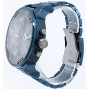 Diesel Daddy 2.0 Chronograph Grey Dial Blue Steel Strap Watch For Men - DZ7414