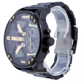 Diesel Mr. Daddy 2.0 Black Dial Black Steel Strap Watch For Men - DZ7435