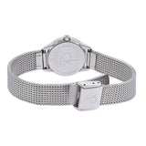 Calvin Klein Minimal Grey Dial Silver Mesh Bracelet Watch for Women - K3M53154