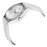 Calvin Klein Skirt White Dial White Leather Strap Watch for Women - K2U231K6