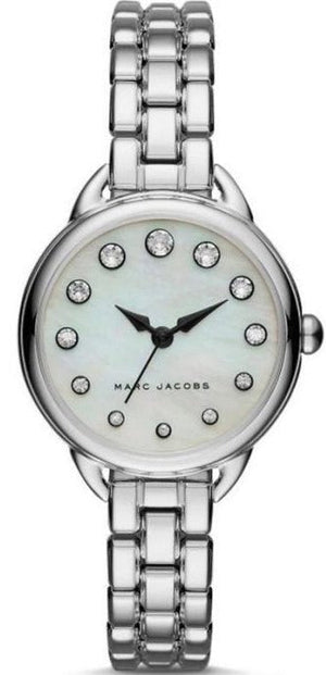 Marc Jacobs Betty Mother of Pearl White Dial Silver Steel Strap Watch for Women - MJ3510