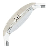 Calvin Klein Skirt White Dial White Leather Strap Watch for Women - K2U231K6