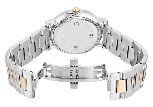 Marc Jacobs Roxy Silver Dial Two Tone Steel Strap Watch for Women