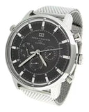 Tommy Hilfiger Harrison Quartz Grey Dial Silver Mesh Bracelet Watch for Men - 1790877