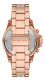 Michael Kors Everest Chronograph Rose Gold Dial Rose Gold Steel Strap Watch For Women - MK7211