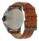 Armani Exchange Hampton Chronograph Grey Dial Brown Leather Strap Watch For Men - AX2414